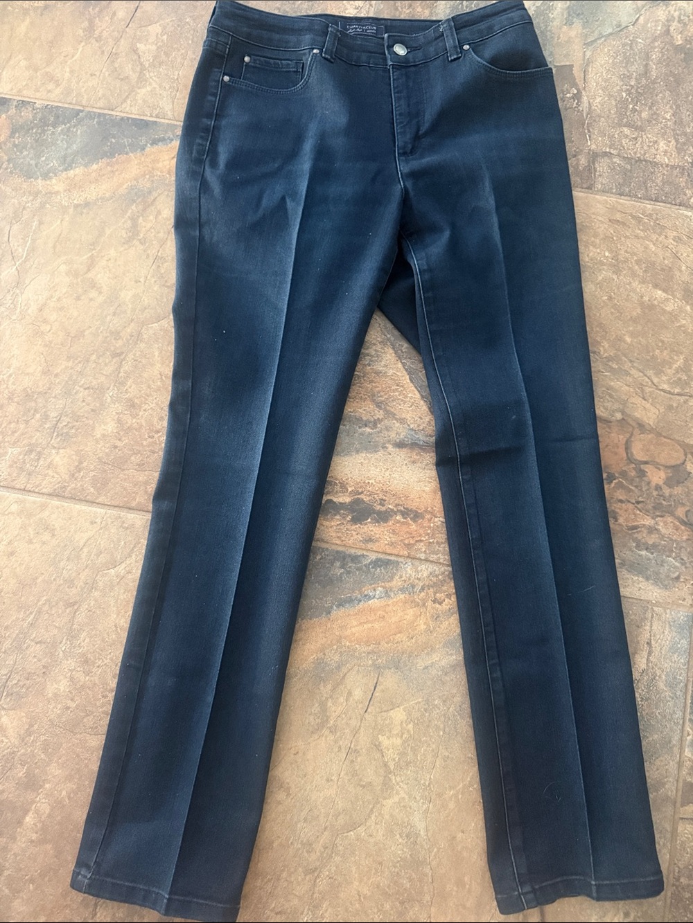 Charter Club Black Straight-Leg Jeans